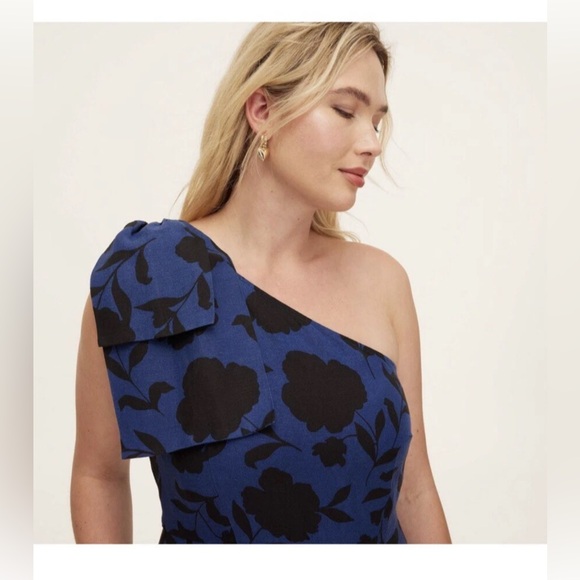 NEW Kate Spade Blue One-Shoulder Jumpsuit Cocktail - Picture 2 of 13